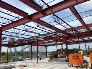 Structural steel beams at the Surgicenter of Kansas City 1
